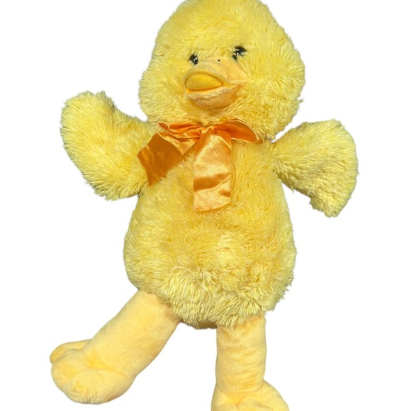Build A Bear BAB Springtime Yellow Duckling with Bow Tie - Picture 1 of 4